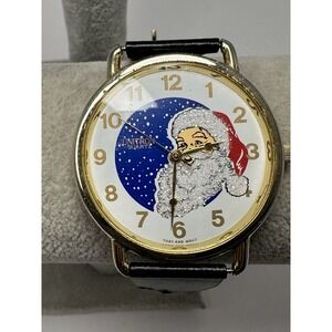 Unitron Santa Christmas Watch New Battery Vintage Mens Watch 41MM 7.75" N9
